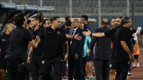 تعرف علي عقوبات الإتحاد بعد مشاجرة جهازي الزمالك وبيراميدز